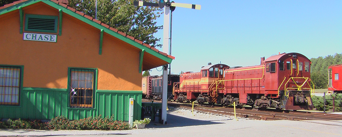 Chase Depot and Three Historic ALCo Locomotives